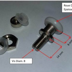 roulette pour porte de douche