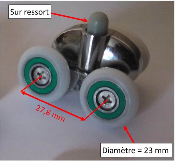 Vasemele Roulette Porte Roulette de Douche 10 Pièces Roulette