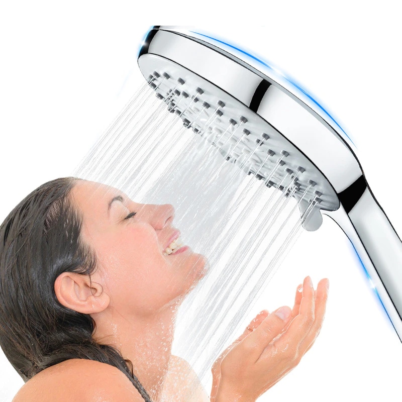 Wenxiaw Pommeau de Douche 5 Modes de Jet d'Eau Agréables Tuyau