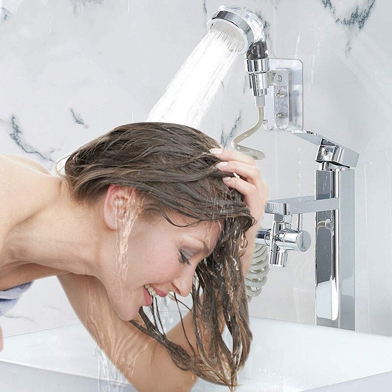 Adaptateur de shampooing portable SPA, pomme de douche haute pression, bain à économie d'eau avec filtre à anions