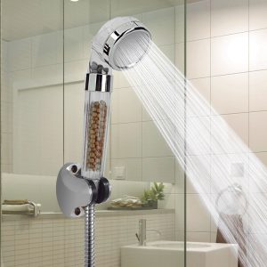 Pomme de douche avec filtre à billes Anion, économie d’eau salle de bain, buses haute pression jet en pluie