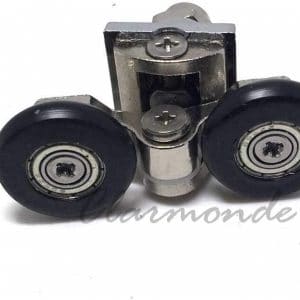 Roulette double pour porte coulissante de cabine