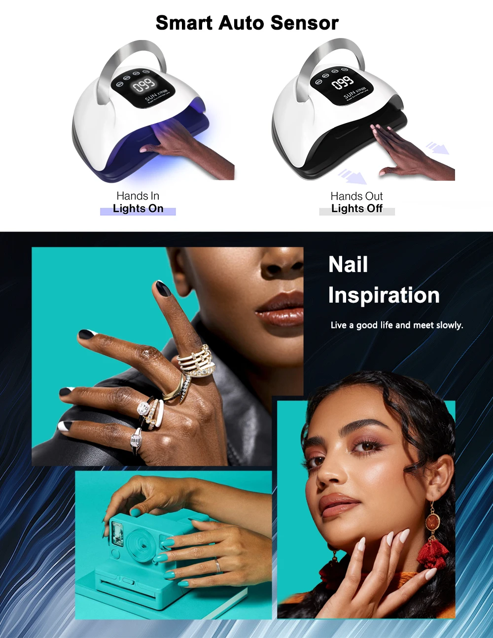 Lampe de séchage UV LED professionnelle pour vernis à ongles